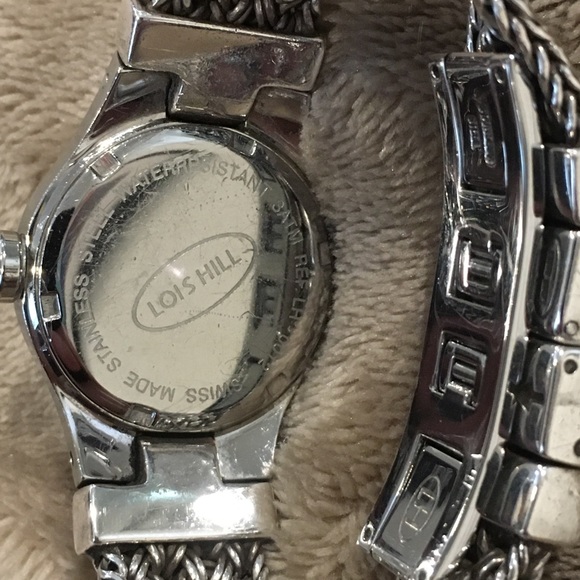 LOIS HILL Scroll Face Sterling Silver Bracelet Watch - Picture 10 of 13